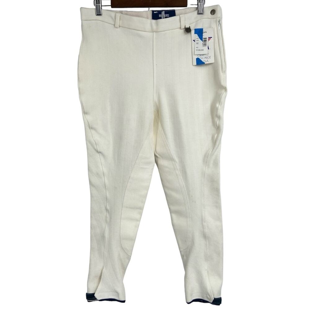 NWt Vintage Miller’s Full Seat Breeches Equestrian‎ White 32